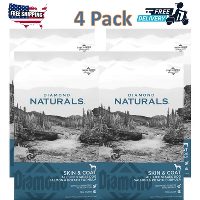 4 Pack- Diamond Naturals Skin & Coat All Life Stages Salmon & Potato F, 15Lb Bag - Image 1 of 4