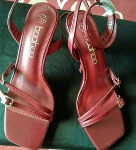 πWomen's Strappy Heel Sandals/ Size 4/ Red π FREE SHIPPING π - Picture 1 of 10