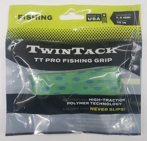 TwinTack Pro Fishing Grip Twin Tack Mahi verde alta trazione polimero 38" 8D4 - Foto 1 di 2