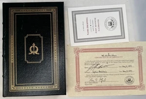 Easton Press Name-Dropping SIGNIERT John K Galbraith 1. Auflage Lederbuch - Bild 1 von 8