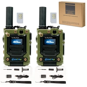 2Pcs 4G Walkie Talkie for Adults,Long Range 4G 1000 Mile Rechargeable Two-Way... - Picture 1 of 7