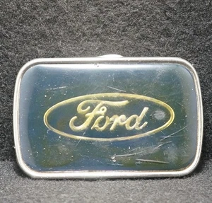 WH15116 FANTASTIC VINTAGE 1970s ***FORD*** AUTOMOTIVE ADVERTISEMENT BELT BUCKLE - Picture 1 of 2