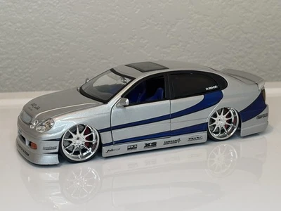 Lexus GS-430 Jada Toys Import Racer 1:24 Diecast Model Silver - Image 1 of 4
