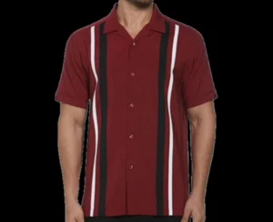 Cubavera Mens Red Classic Fit Camp Shirt XL NEW $90 CUWFA035DS - Picture 1 of 4
