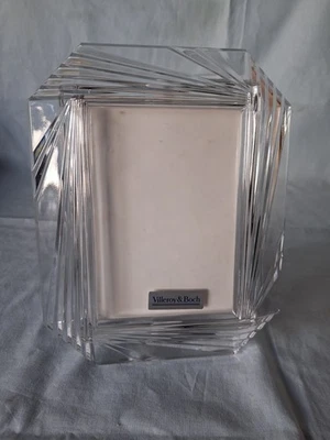 Villeroy Boch -Art Deco Style Photo Frame-7.5" X 6"- Unusual -Heavy Glass - Image 1 of 4