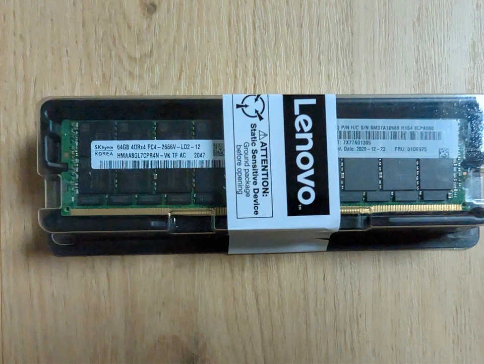 Hynix HMAA8GL7CPR4N-VK 64GB PC4-21300V-LR 4DRx4 DDR4-2666MHz ECC REG RAM