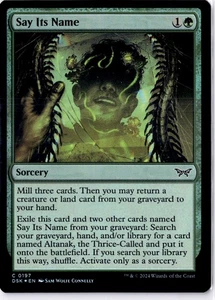 Say Its Name Duskmourn: House of Horror Foil Holo 197 DSK MTG - Picture 1 of 2