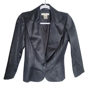 Paco Rabanne Blazer Women Size 38 Wool Silk Blend Formal Designer Made in France - Picture 1 of 10