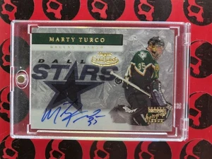 2001-02 Marty Turco Topps Gold Label Auto Certified Autograph #GLA-MT Dallas - Picture 1 of 2