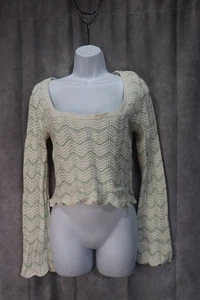 Top corto rosa junior crema manga larga talla grande - Imagen 1 de 3