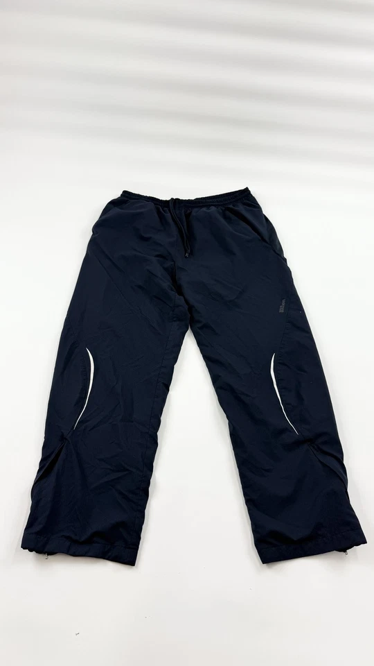 Wilson Track Pants Large Windbreaker Shell Athletic Joggers Zip Ankle Pockets - Изображение 1 из 4