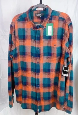 Camisa Ezekiel Brewers Franela Abotonada Xx Grande Azul Marino Multicolor A Cuadros Exterior Foto 1 de 4