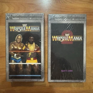 Wrestlemania 1 And 2 VHS Brand New Sealed EXTREMELY RARE Vtg 90’s - Hulk Hogan - Picture 1 of 14