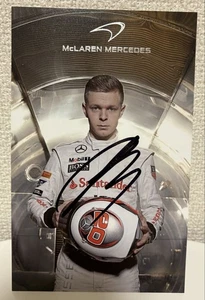 Kevin Magnussen McLaren Mercedes 2014 F1 Driver Card Autograph Signed - Picture 1 of 2