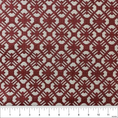 Cranberry Webster WC930-001 Mayer Fabrics Upholstery Sample Home Decor | 16"x54" - Image 1 of 3