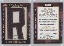2019-20 Leaf ITG Used In The Name Gold Spectrum /6 Scott Niedermayer #NUL-35 HOF