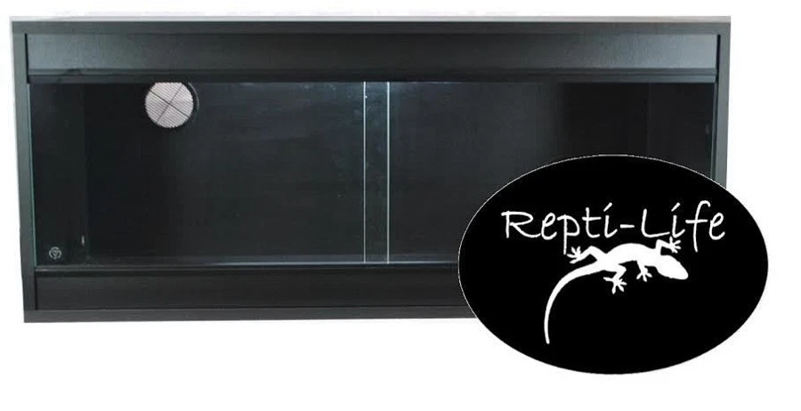 Repti-Life Vivarium 36x15x15 in Black, 3ft vivarium