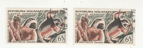 MADAGASCAR 1961- Protection of Wildlife - Lemurs Airmail MNH CTO Cover