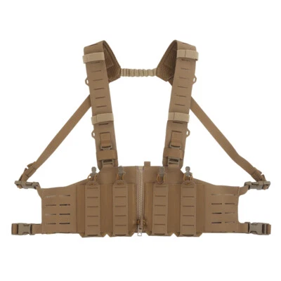 WoSporT Tactical Lightweight SF Style Chest Rig with Magazine Pouch Hunting Camo - Image 1 of 4