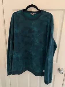 Eddie Bauer Tall XL Long Sleeve Blue Tie Dye Crew Neck Sweatshirt - Picture 1 of 7