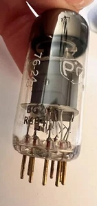 7643 Gold Pin Amperex PQ Special QUALITY E80CF Audio Tube Mitcham Factory - Picture 1 of 24