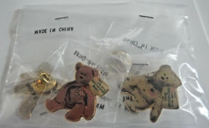HAT LAPEL PIN PINS - MCDONALD'S CREW - 4 INTERNATIONAL BEARS - TY BEANIE BABIES - Picture 1 of 12