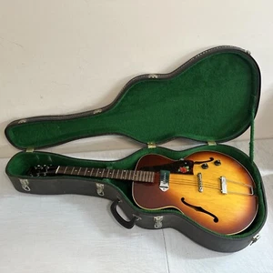 1950s-1960s Gibson ES-125T Sunburst , Works Guitar With Case, Beautiful Crazing - Picture 1 of 21