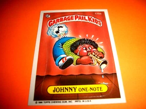 1986 Garbage Pail Kids Original 5th Series "JOHNNY ONE-NOTE" #175b Sticker Nm - Picture 1 of 1
