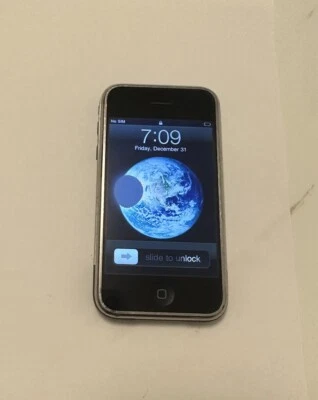 Apple iPhone 1st Generation - 8GB - Black (AT&T) A1203 (GSM) C91 - Image 1 of 4