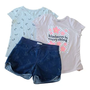 Girl's XL(14/16) bundle SO t-shirt, Justice v-neck t-shirt, SO Unicorn shorts - Picture 1 of 13