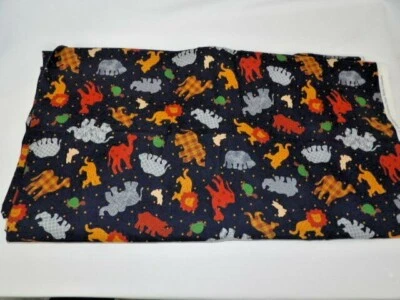Wild Animals Print Fabric - DreamSpinners for V.I.P Cranston 2 1/2 Yards - Image 1 of 4