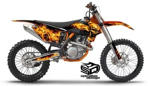 KTM SX SX-F XC 250 350 450 Graphic wrap decal kit "Hothead" 2013-2015 - Picture 1 of 4