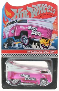 Hot Wheels 2020 Red Line Club RLC Volkswagen Drag Bus Candy Striper Sealed - Picture 1 of 7