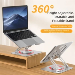 Portable Laptop Riser Foldable Desktop Notebook Stand Tablet Support Office - Photo 1/10