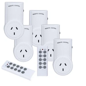 AU Plug 3/5 Main Outlet Power Point Socket+Smart Home Wireless Remote Controller - Picture 1 of 16