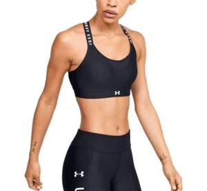 Women’s Under Armour Infinity Training Sports Bra Size Small Cup A-C Black - Picture 1 of 4