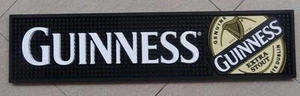 GUINNESS EXTRA STOUT BEER BAR MAT RUNNER COASTER NEW 20"x5" - Picture 1 of 1