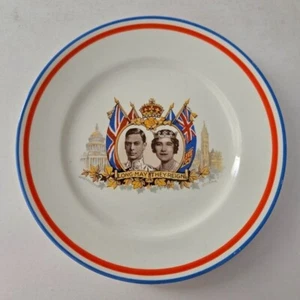 Adams 6" Vintage Plate Commemorating 1939 Royal Visit to Canada and US - Picture 1 of 7
