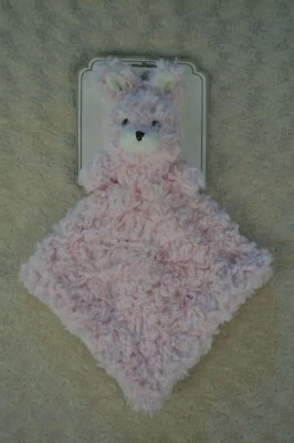 Manta de seguridad Sumersault Pink Bunny Rabbit Lovey Acurrucarse Buddy felpa blanca Foto 1 de 4