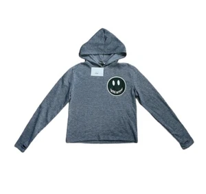 NWT Firehouse Frankie’s On The Park Girls Crop Pullover Hoodie Thumbholes Med - Picture 1 of 11
