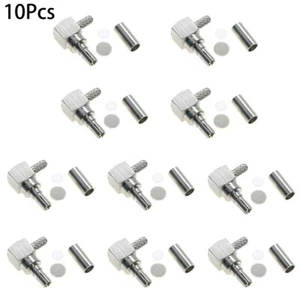 CRC9 Male Plug Angle crimp RG174 RG316 LMR100 Coax Coaxial cable RF Connector - Picture 1 of 4