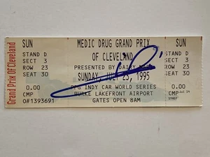 Mario Andretti signed Grnd Prix event Ticket COA PSA!!!!! - Picture 1 of 4