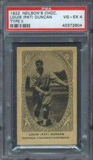 1922 V61-2 Neilson's Chocolate Louis Pat Duncan PSA 4 Cincinnati Reds