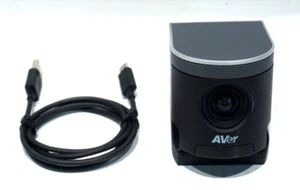 AVER CAM340+ USB HD 4K HUDDLE ROOM SMALL CONFERENCE VIDEO CAMERA w/CABLE - Picture 1 of 6
