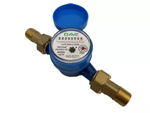 DAE AS200U-75 Water Meter, 3/4 inch NPT Couplings, Measuring in Gallons - Picture 1 of 7