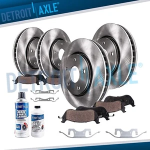 13.78" (350mm) Front 12.99"(330mm) Rear Rotors Ceramic Brake Pads for Durango - Picture 1 of 10