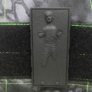 3D PVC Han Solo In Carbonite Rubber Uniform Patch Tactical Outfitters Star Wars