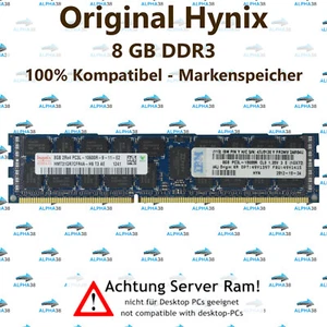 8 GB RDIMM ECC REG DDR3-1333 Supermicro 7226T-T2 RAM - Bild 1 von 1
