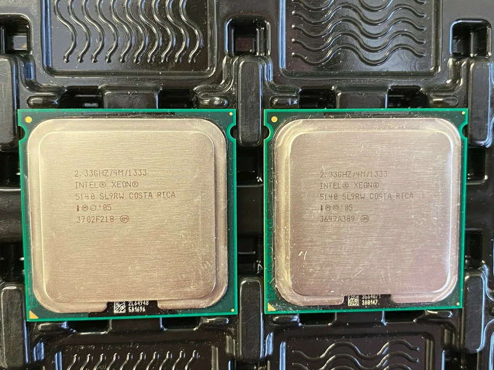 Lotof 2 Intel Xeon 5140 SL9RW  2.33GHz/Dual Core/Socket 771 CPU Processor - Image 1 of 1