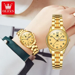 OLEVS Women's Quartz Watch Multifunction Stainless Steel Waterproof Wristwatches - Picture 1 of 12